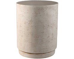 PTMD Sidetable Chandar - 45x45x55 cm - Magnesium - Creme