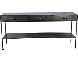 PTMD Sidetable Simple Metal Zwart 80 x 170.5 x 40