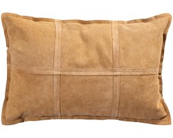 PTMD Sierkussen Cobie - 60x8x40 cm - Suede - Bruin