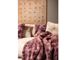 PTMD Sierkussen Linde - 45x10x45 cm - Polyester - Paars