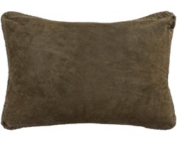 PTMD Sierkussen Suky - 60x8x40 cm - Suede - Groen