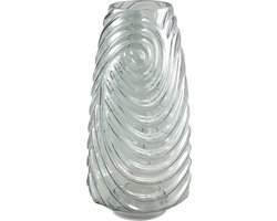 PTMD Silli Vaas - 16 x 16 x 32 cm - Glas - Groen