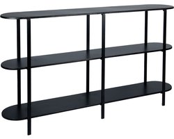 PTMD Sophisticated Sidetable - 160 x 31 x 90,5 cm - Metaal - Zwart