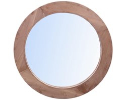 PTMD Spiegel Channel - 60x8x60 cm - Hout - Naturel