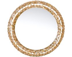 PTMD Spiegel Chelsae - 82x6x82 cm - Polyester - Creme