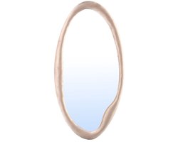 PTMD Spiegel Don - 65x4x140 cm - Fluweel - Beige