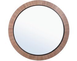 PTMD Spiegel Tiess - 101x7x101 cm - Hout - Naturel