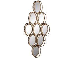 PTMD Spiegel Zavy - 45x9x99 cm - Ijzer - Goud