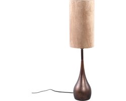 PTMD Staande lamp Charlize - 20x20x46 cm - Ijzer - Brons