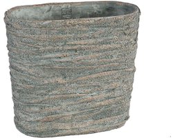 PTMD Sturdy Bloempot Jute - 40 x 20 x 36 cm - Cement - Grijs