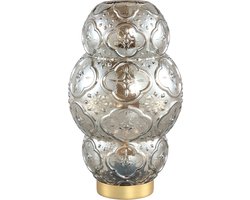 PTMD - Tafellamp - LED - Rond - Chloe - Grijs - L16xB16xH27cm