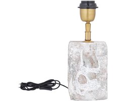 PTMD Tafellamp Rester - 10x10x25 cm - Marmer - Naturel