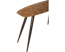 PTMD Tyano Natural Recycled Teak Wood Side Table