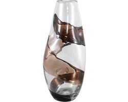 PTMD Vaas Lisee - 29x29x44 cm - Glas - Bruin