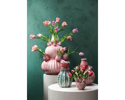 PTMD Vaas Nolou - 22x22x20 cm - Keramiek - Roze