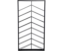 PTMD Vinno Black Iron Winerack Symmetrical Layers Rect