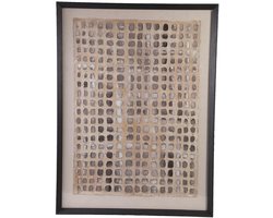 PTMD Wandpaneel Carmell - 90x6x120 cm - Polyester - Creme