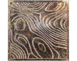 PTMD Wandpaneel Connolly - 90x2x90 cm - Hout - Groen