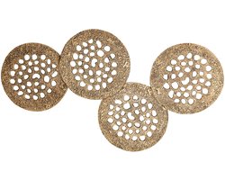 PTMD Wandpaneel Geoffe - 120x5x74 cm - Aluminium - Goud