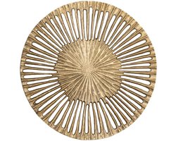 PTMD Wandpaneel Marjun - 60x60x1 cm - Aluminium - Goud