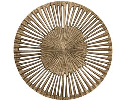 PTMD Wandpaneel Marjun - 90x90x1 cm - Aluminium - Goud