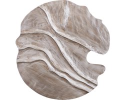 PTMD Wandpaneel Samraj - 90x2x90 cm - MDF - Bruin