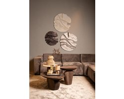 PTMD Wandpaneel Samraj - 90x2x90 cm - MDF - Wit