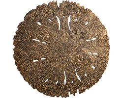PTMD Wandpaneel Sandee - 90x1x90 cm - Aluminium - Goud
