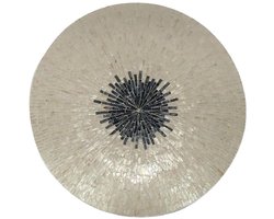 PTMD Wandpaneel Vojtech - 60x8x60 cm - Polyester - Wit