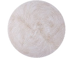 PTMD Wandpaneel Wiktor - 90x2x90 cm - MDF - Wit
