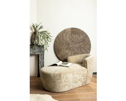 PTMD Wiktor Wanddecoratie - 120x2x120 cm - Mdf - Bruin