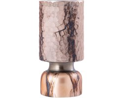 PTMD - Windlicht Belinsu - Bruin - 12x12x25cm