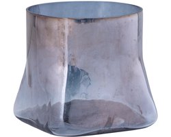 PTMD - Windlicht Deklin - Grijs - 15x15x15cm