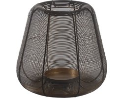 PTMD - Windlicht Jaden - Zwart - 29x29x27cm