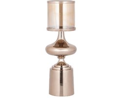 PTMD - Windlicht Uvira - Bruin - 15x15x43cm