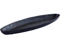 PTMD Yaren Schaal - 88x29x6 cm - Aluminium - Zwart