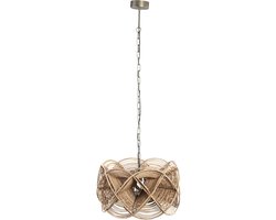 PTMD Yena Hanglamp - H134 x Ø57 cm - Rotan - Bruin