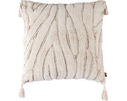 PTMD Zalie Sierkussen - 60x3x60 cm - Katoen - Naturel