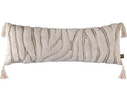 PTMD Zalie Sierkussen - 90x3x35 cm - Katoen - Naturel