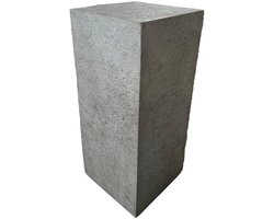 PTMD Zuil Laina - 35x35x80 cm - Cement - Wit