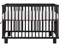 Puck Inklapbaar Ledikant Zwart Mat 60x120 cm