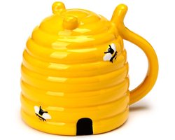 Puckator - Mok / Beker - Upside Down Mug - Bijenkorf - 300 ml - Keramiek