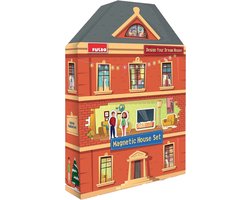 PUEDO® My Sweet Home Magnetic House Set – 101-delige Magnetische Speelset – 8 Kamers – EVA Foam – Fantasie & Rollenspel – Educatief Magneetspel – 3+