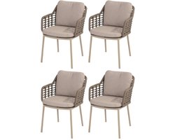 Puglia dining tuinstoel latte Taste 4SO set van 4