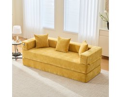 Pugsdrly Modulaire bank van chenille – ultrazacht, naar believen te combineren Met opbergvakken aan de zijkant en antislip onderkant. Perfect voor de woonkamer, de speelkamer of om te knutselen – creëer uw eigen wellnessruimte