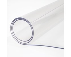 Pugsdrly Plastic tafelhoes, 36 x 60 inch, 2 mm dikke transparante tafelbeschermer, rechthoekige transparante tafelmat, waterdicht en gemakkelijk schoon te maken, geschikt voor kantoor dressoir nachtkastje