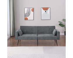 Pugsdrly Slaapbank, opvouwbare 2-zits slaapbank, chaise longue en futon, slaapbank voor woonkamer