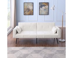 Pugsdrly Slaapbank van stof met verstelbare rugleuning, verstelbare tweezitsbank, futon-salonmeubelset