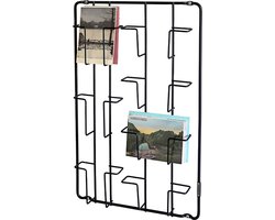 Puhlmann Card Frame Compact (55,5x35x4 cm) black – Kaartenrek 7 vakken mat zwart