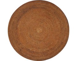 PULAU Placemat - Rotan Rond Onderlegger 40 cm set van 2
